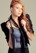 young red haired model