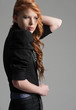 young red haired model