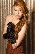 young red haired model