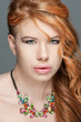 young red haired model