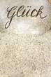 Sanddekoration - Glück Sanddekoration - Glück