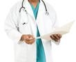 Photo: Ethnic Male Doctor with File Ethnic Male Doctor with File