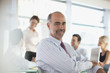Businessman sitting in meeting