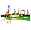 colorful music background