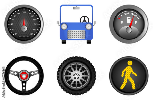 Vector: Driving & Automobile Icons Driving & Automobile Icons