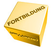 3D Goldwürfel - FORTBILDUNG - STILLSTAND