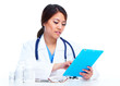 Chinese medical doctor woman.