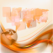 Business elegant abstract background with globe