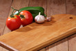 Photo: Cutting board with some vegetables Cutting board with some vegetables