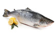 Big salmon fish isolated on white Big salmon fish isolated on white