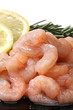 Pile of shrimps over a black dish Pile of shrimps over a black dish