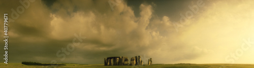 Photo: Stonehenge rock formations in rural landscape Stonehenge rock formations in rural landscape