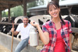 man and woman in farm