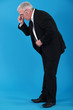Senior businessman ready to retire