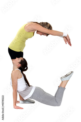Photo: Human letter C Human letter C