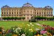 Wurzburg Residenz and colorful gardens, Germany