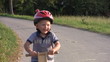 Boys on wooden bicycles
