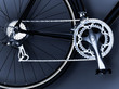 "Close up of bicycle chain, pedal and gears"