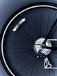 Close up of bicycle tire