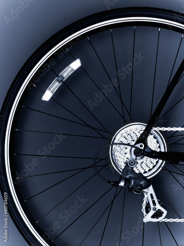 Photo: Close up of bicycle tire Close up of bicycle tire