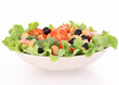 isolated mixed salad isolated mixed salad