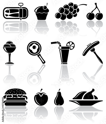 Vector: Food icons Food icons