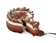 cream chocolate cake sweet food