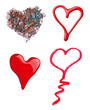make up accessories heart shape love