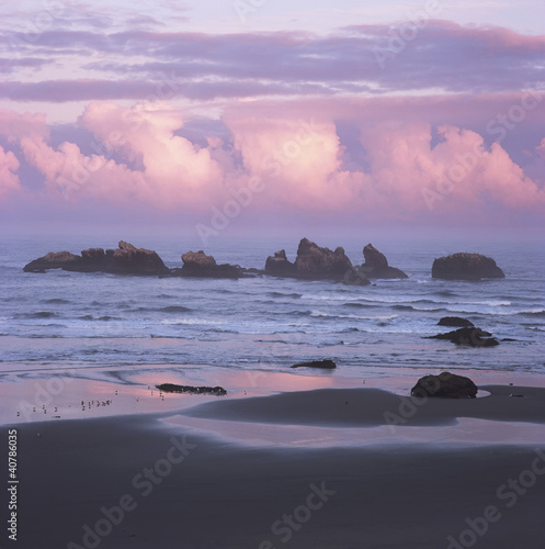 Photo: Waves washing up on beach Waves washing up on beach