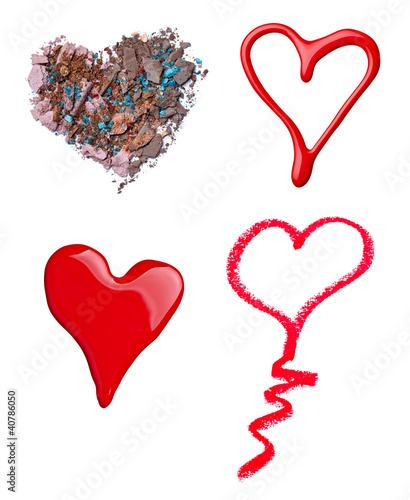 Photo: make up accessories heart shape love make up accessories heart shape love