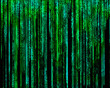 Matrix Letter code by the long green.