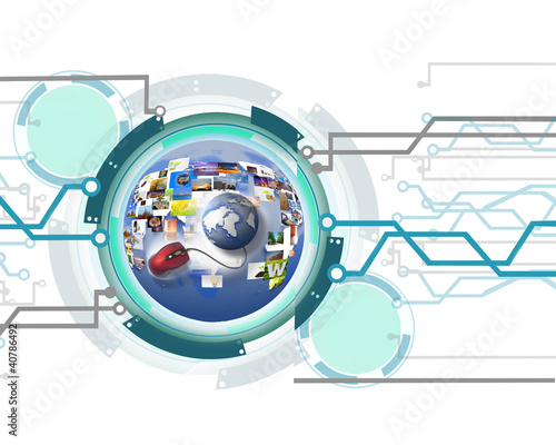 Illustration: Mechanical abstract background Mechanical abstract background