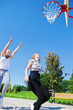 Girls jumping