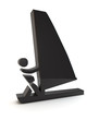 segeln sailing symbol 3d
