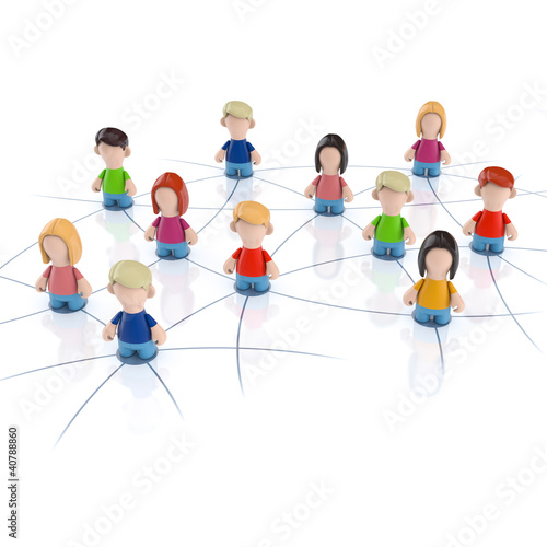 Illustration: Social media - Network Social media - Network