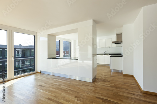Photo: beautiful new apartment, interior open space beautiful new apartment, interior open space