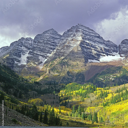 Photo: Mountaintops over forested rural valley Mountaintops over forested rural valley
