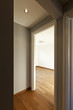 interior new apartment, view of the room from the corridor