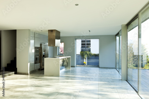 Photo: beautiful modern house, view of the kitchen beautiful modern house, view of the kitchen
