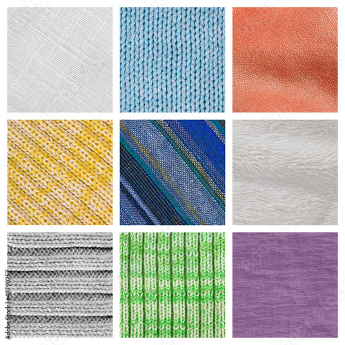 Photo: Collection fabric textured background (high resolution) Collection fabric textured background (high resolution)