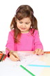 Little Girl Drawing