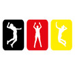 Volleyball Deutschland Piktogramm