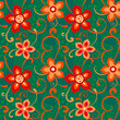 Colorful seamless floral ornament Colorful seamless floral ornament