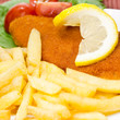 Schnitzel mit Pommes