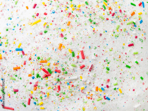 Photo: Confetti on sugar glaze Confetti on sugar glaze