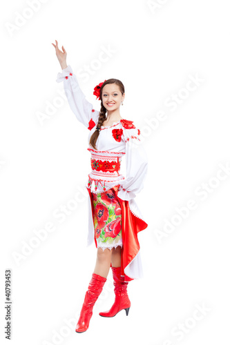 Photo: girl in traditional clothes girl in traditional clothes
