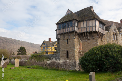 Photo: Stokesay Castle in Shropshire on cloudy day Stokesay Castle in Shropshire on cloudy day