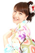 Beautiful kimono woman