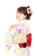 Beautiful kimono woman