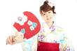 Beautiful kimono woman